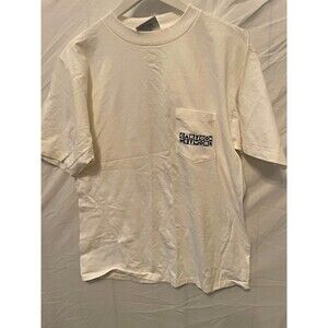 All Sport Proweight Men's L White Cartoon Network Pocket Graphic Crew Neck Tee